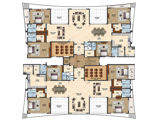 Fourth Floor Plan